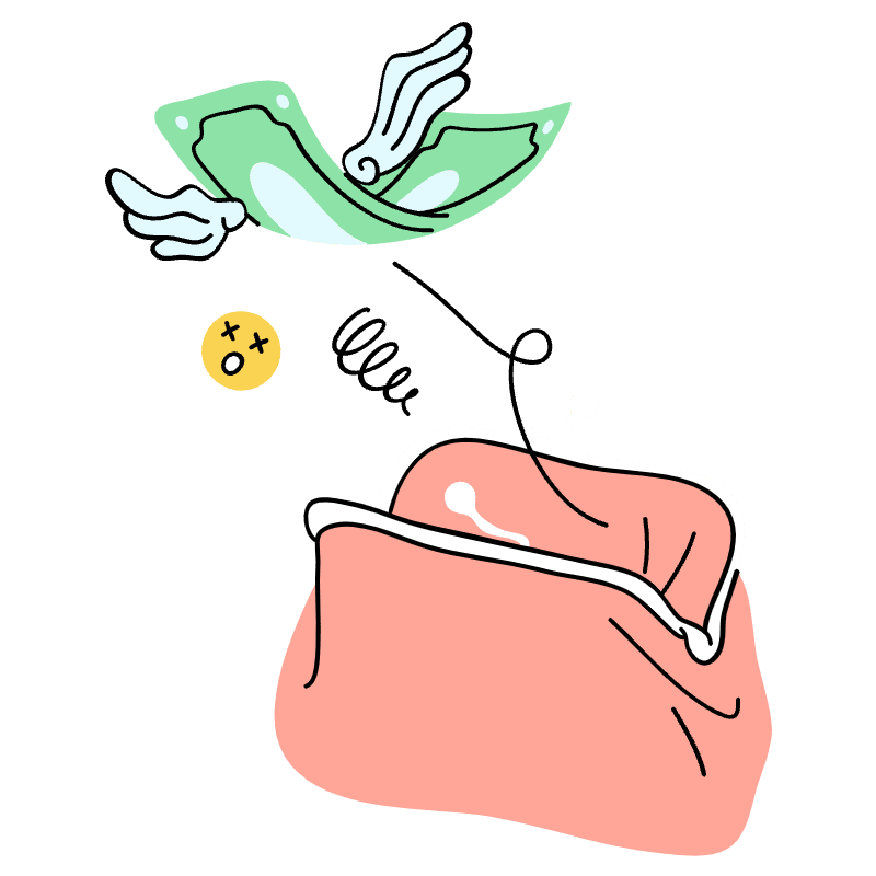 Empty Wallet Illustration from Tokyo Set