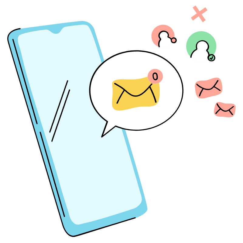 No Messages Illustration from Tokyo Set