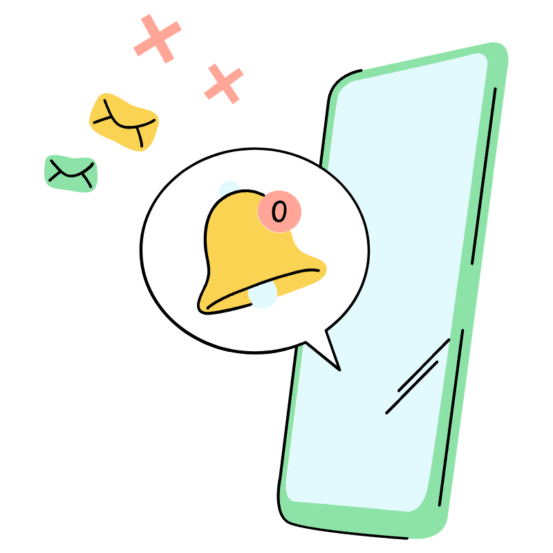 No Notifications Illustration from Tokyo Set