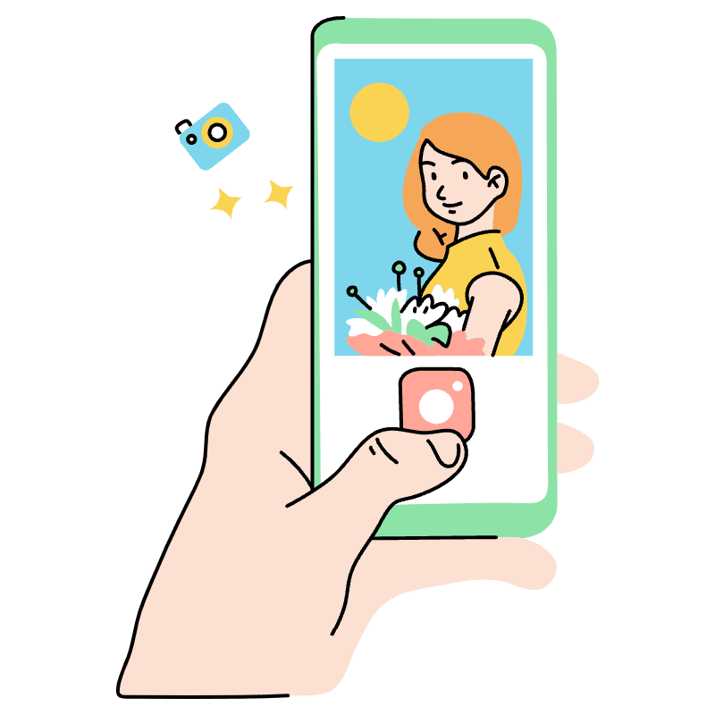 Post On Instagram Illustration from Tokyo Set