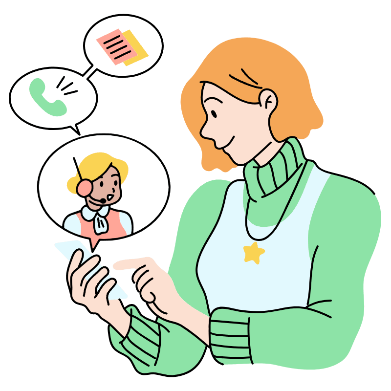 Virtual Personal Assistant Illustration from Tokyo Set
