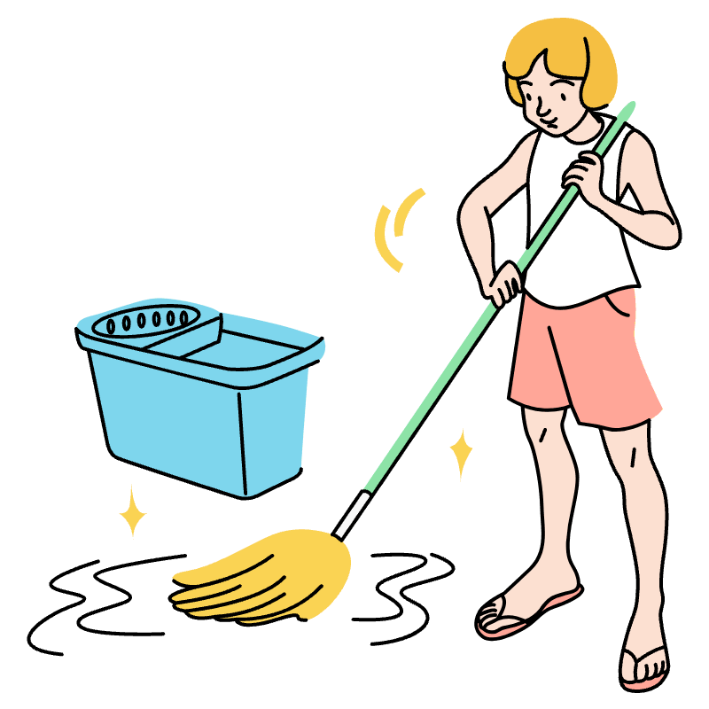 Clean Up Illustration from Tokyo Set