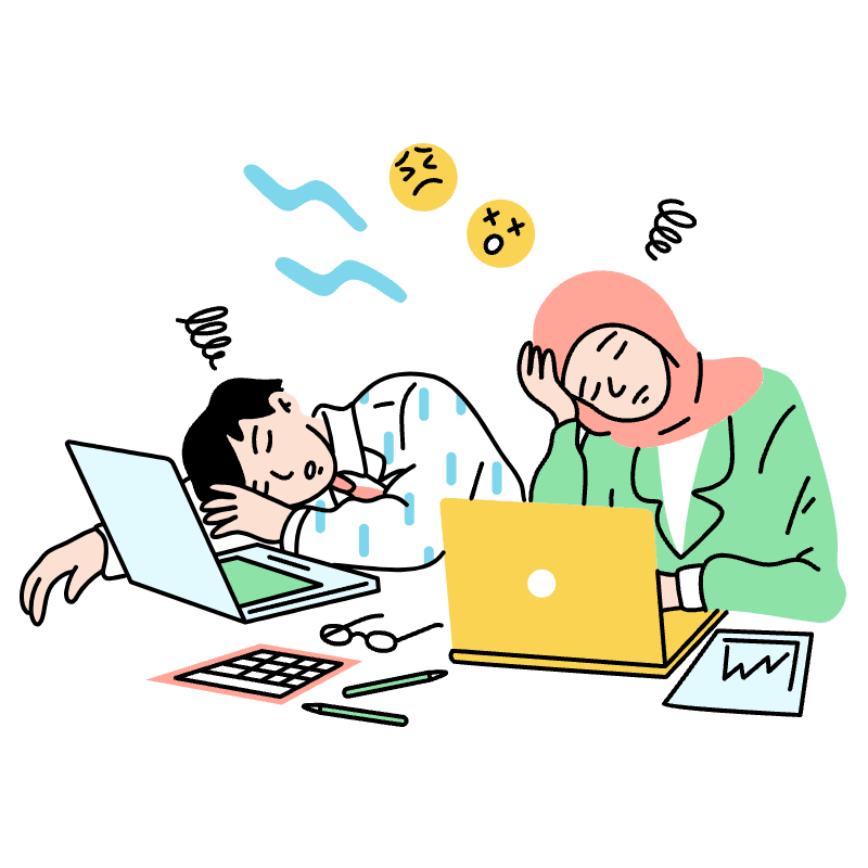 Overworked Employee 1 Illustration from Tokyo Set
