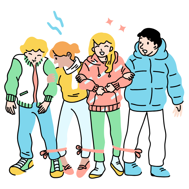 Team Building Illustration from Tokyo Set