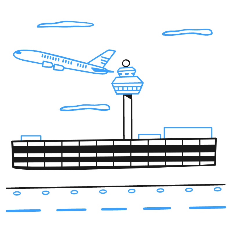 Airport 2 Illustration from Brooklyn Set