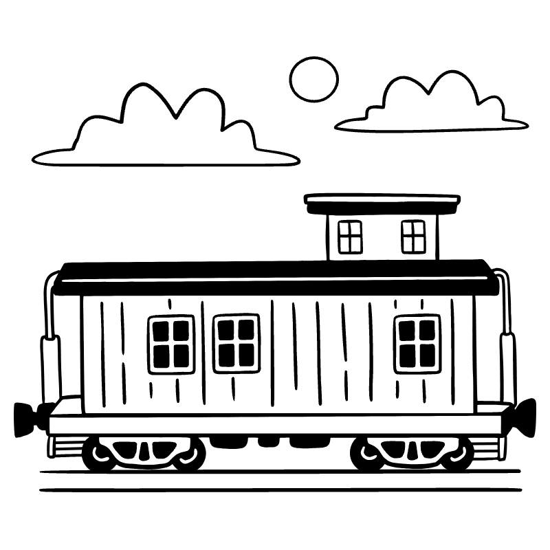 Caboose Illustration from Milano Set