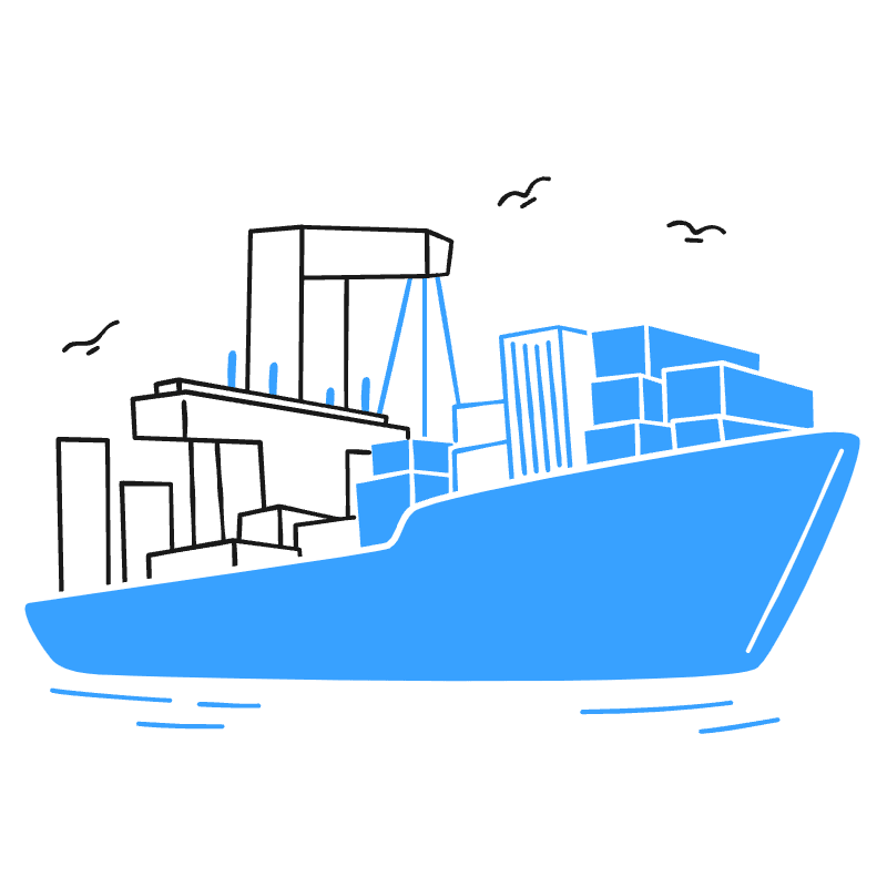 Cargo Ship 2 Illustration from Brooklyn Set