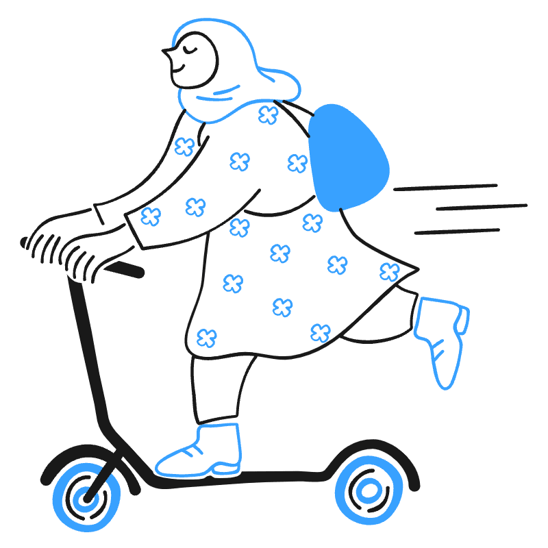E Scooter 2 Illustration from Brooklyn Set