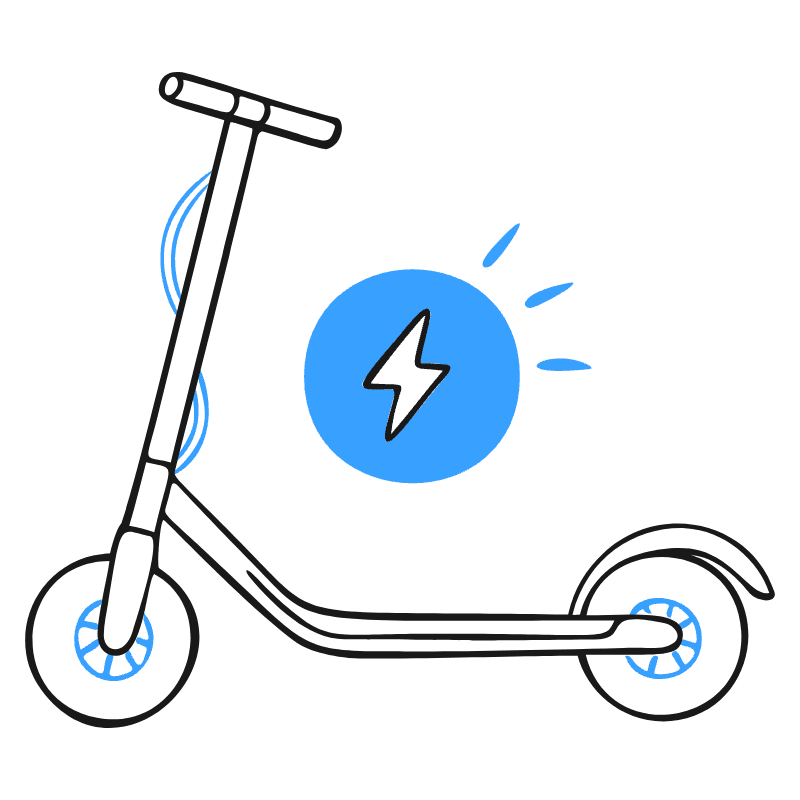 E Scooter Illustration from Brooklyn Set
