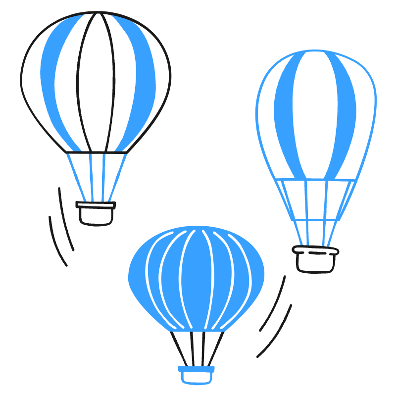 Hot Air Balloon 2 Illustration from Brooklyn Set