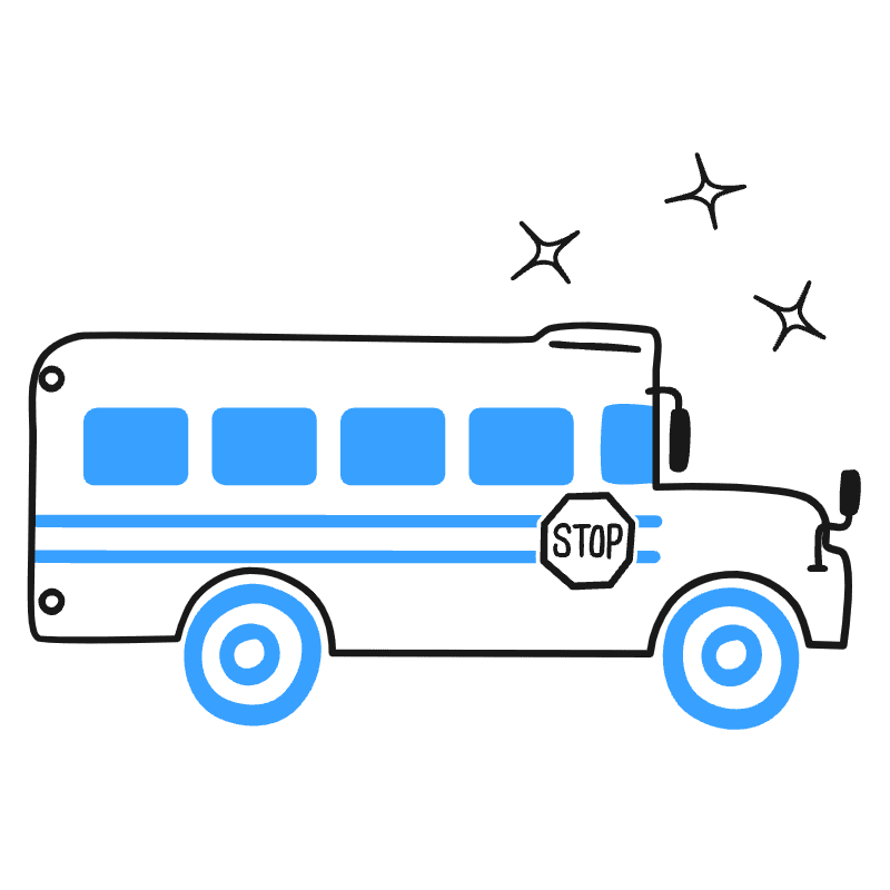 School Bus 2 Illustration from Brooklyn Set