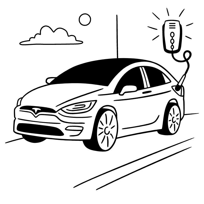 Tesla Illustration from Milano Set