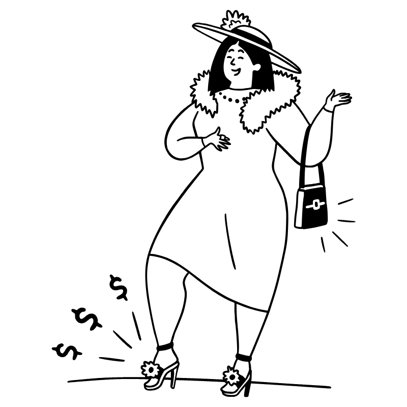 Showing Pride Boasting Illustration from Milano Set