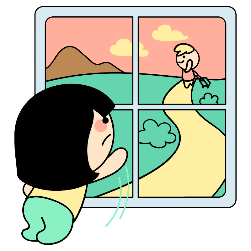 Bye Illustration from Seoul Set