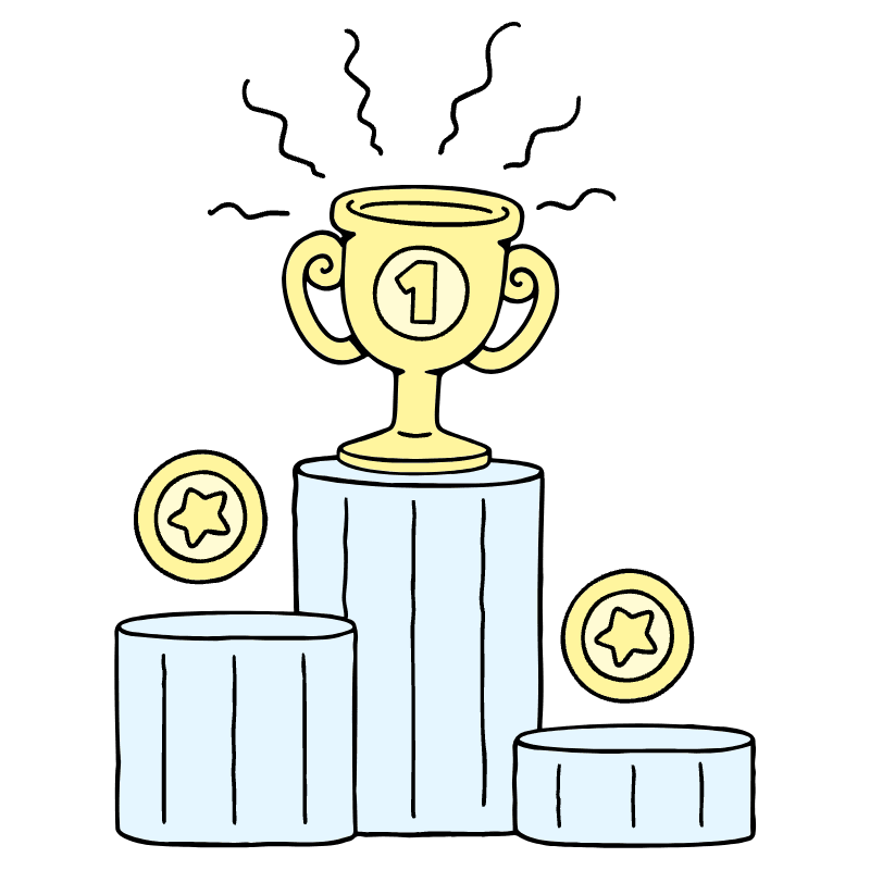 Users People Rewards Someone Top Of A Podium Illustration from Bruxelles Set