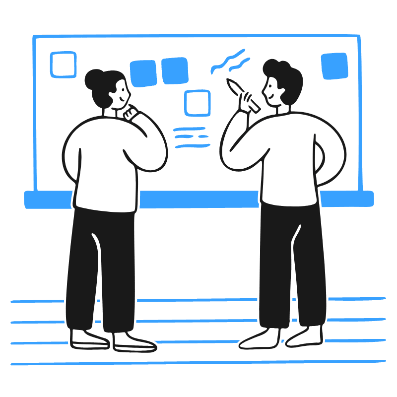 Discussion White Board Illustration from Brooklyn Set