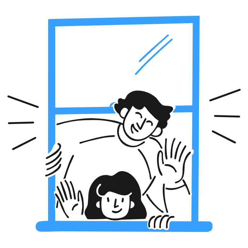 Hello Greeting 2 Illustration from Brooklyn Set