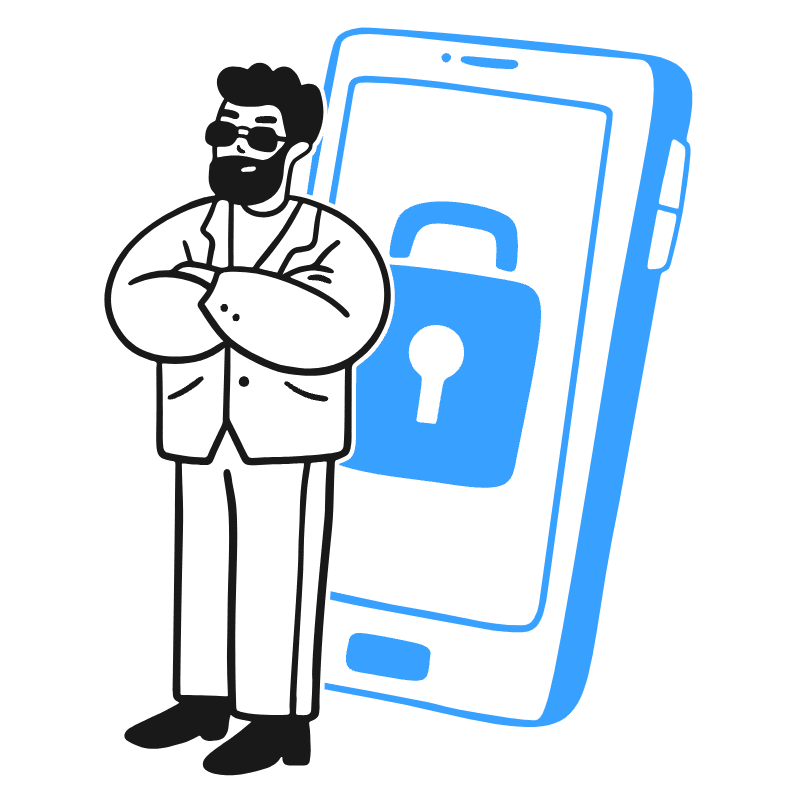 Protect Privacy 5 Illustration from Brooklyn Set