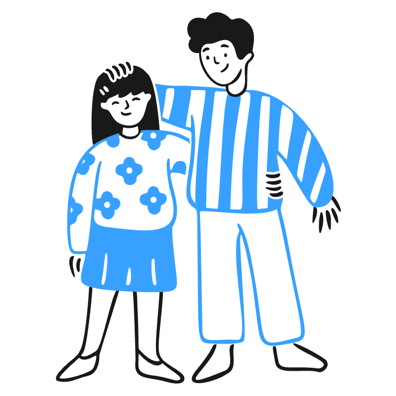 Siblings Illustration from Brooklyn Set