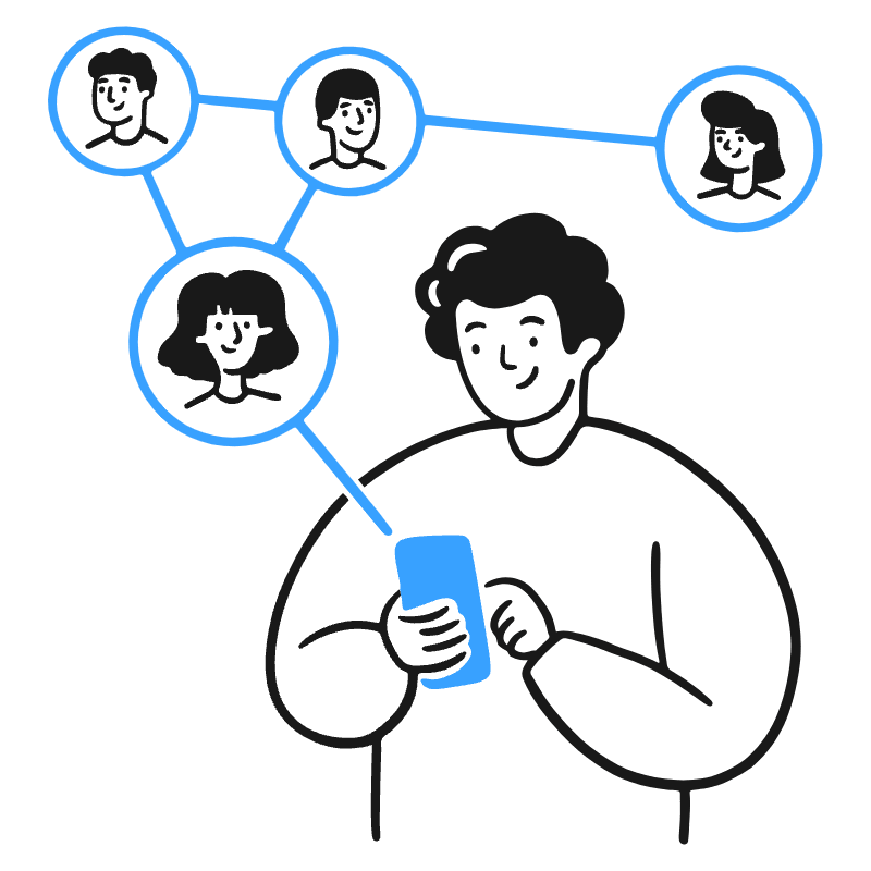User Network 4 Illustration from Brooklyn Set