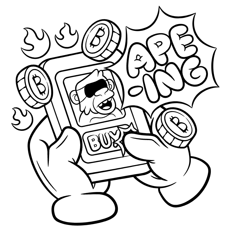 Apeing Illustration from Web 3.0 Set