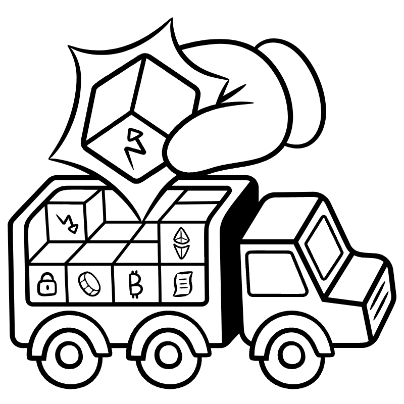 Blockchain Distribution Illustration from Web 3.0 Set