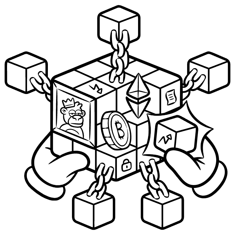 Blockchain Illustration from Web 3.0 Set