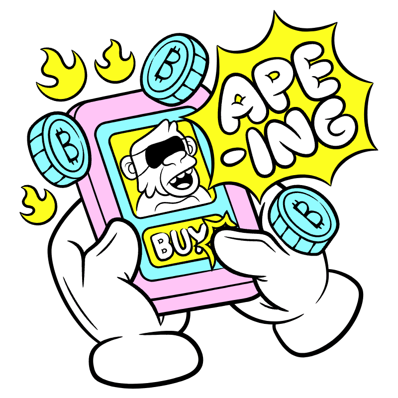 Apeing Illustration from Web 3.0 Set