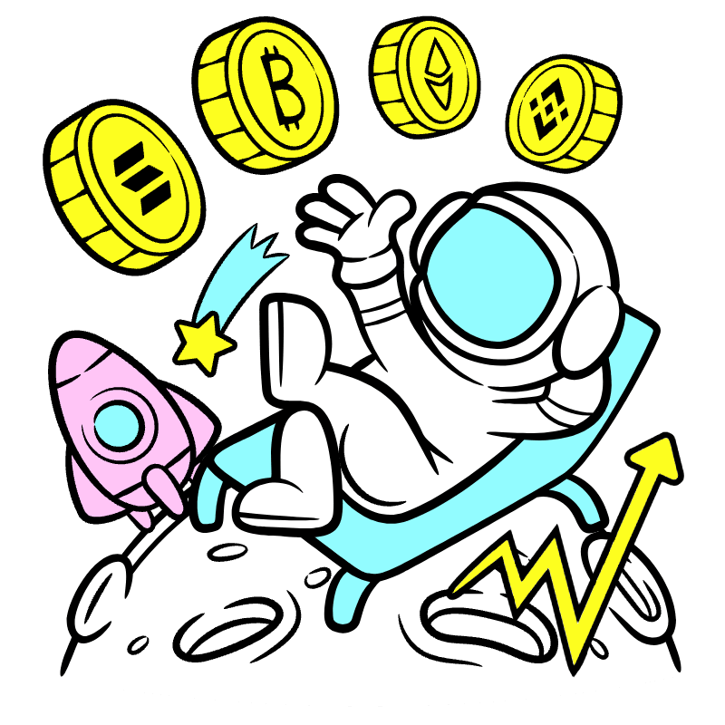 Astronaut Illustration from Web 3.0 Set