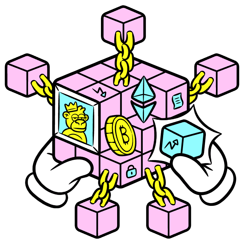 Blockchain Illustration from Web 3.0 Set