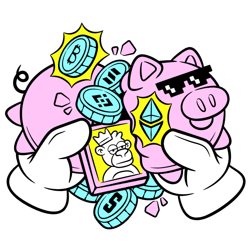 Crypto Bank Illustration from Web 3.0 Set