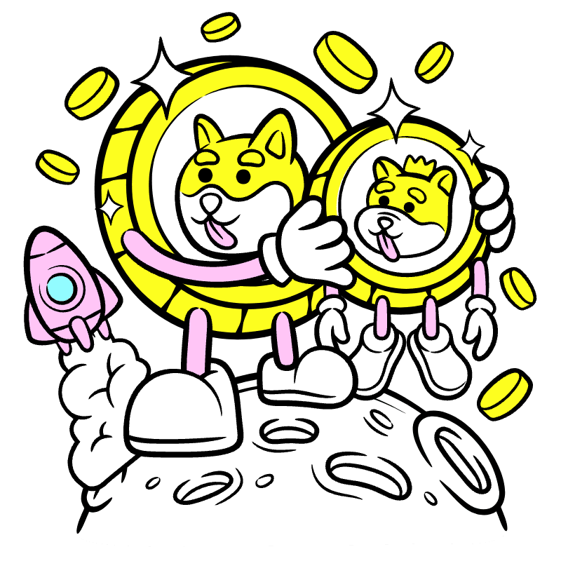 Dogecoin Illustration from Web 3.0 Set