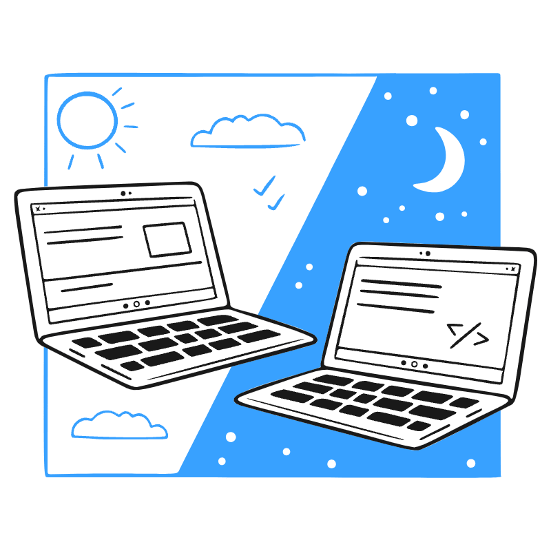 Asynchronous 2 Work Illustration from Brooklyn Set