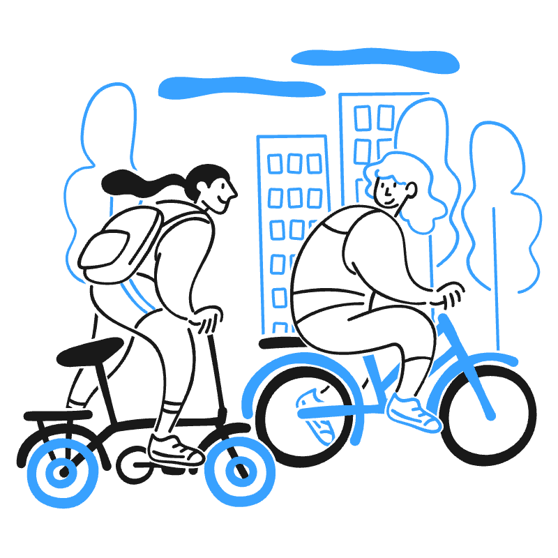 Bike To Work 5 Illustration from Brooklyn Set