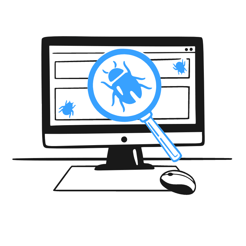 Bug Found Illustration from Brooklyn Set