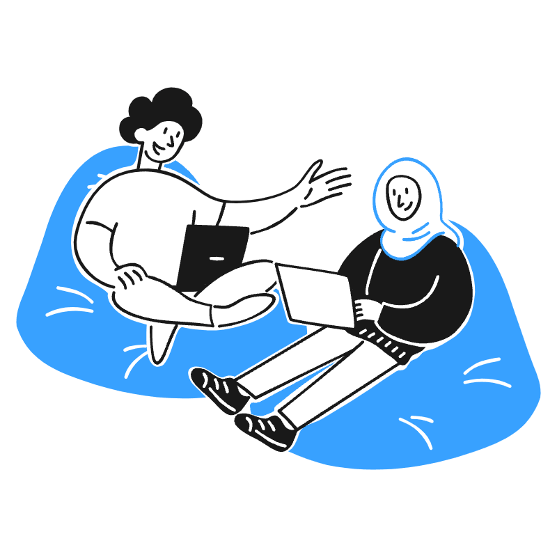 Co Working Space Illustration from Brooklyn Set