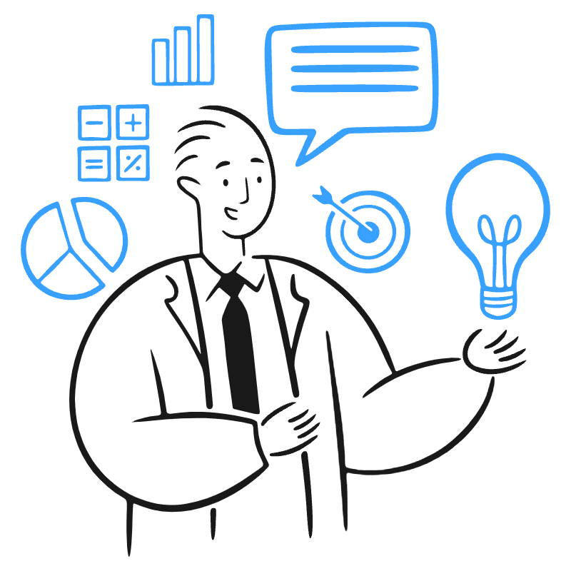 Consult Experts Illustration from Brooklyn Set