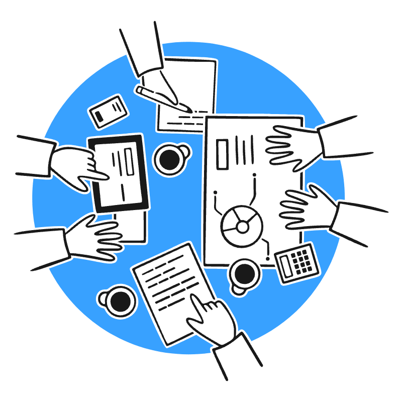 Feasibility Meeting Illustration from Brooklyn Set