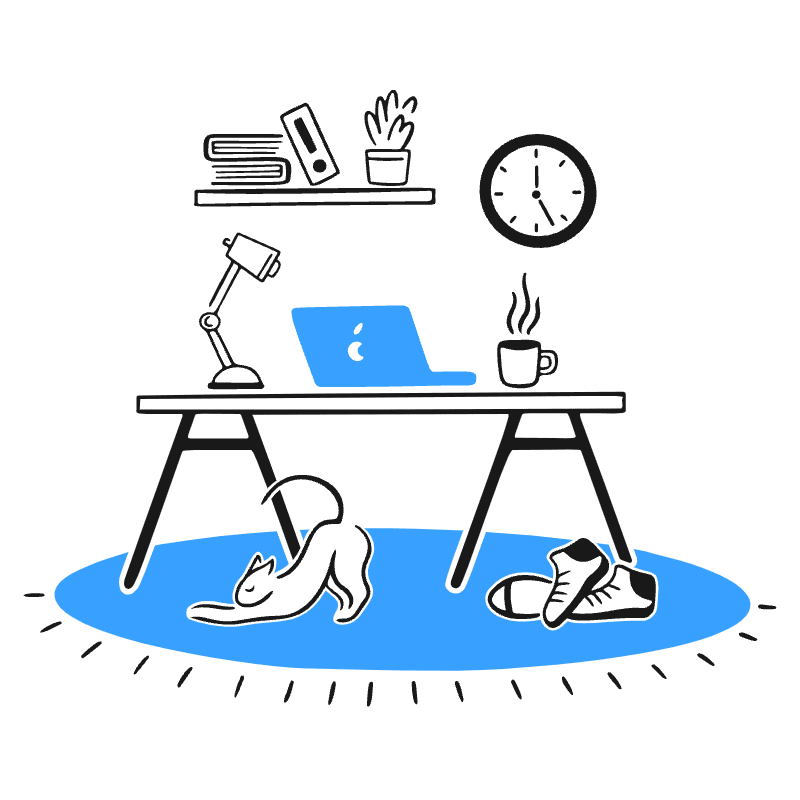 Home Office Illustration from Brooklyn Set