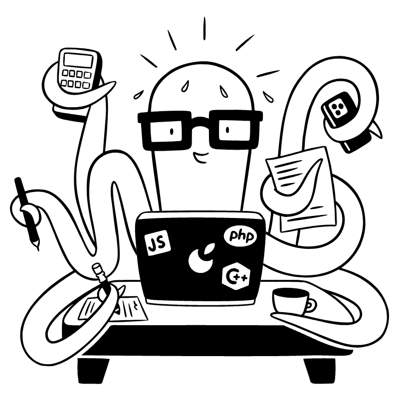 Multitasking Illustration from Milano Set