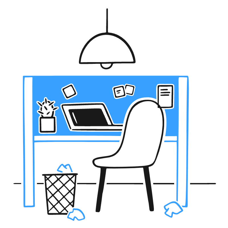 On Site Work Illustration from Brooklyn Set