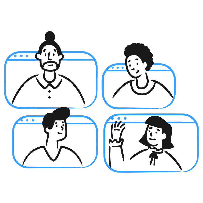 Remote Team 2 Illustration from Brooklyn Set