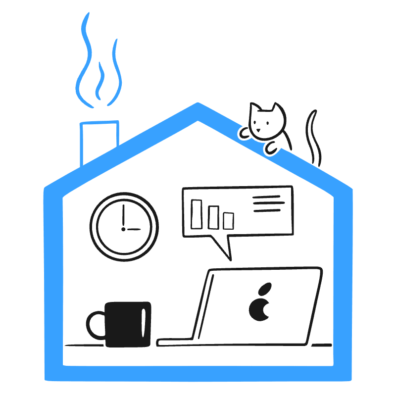 Remote Work 2 Illustration from Brooklyn Set