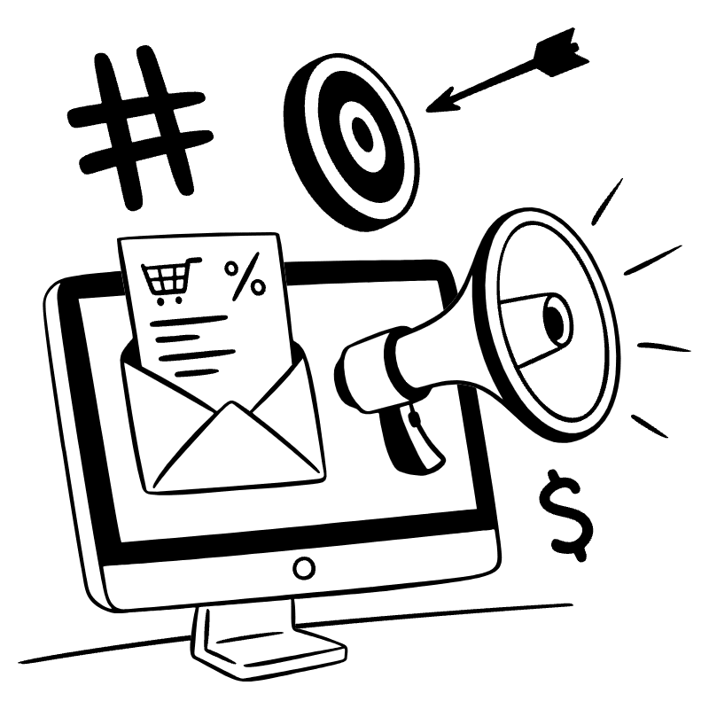 Sales And Marketing Illustration from Milano Set