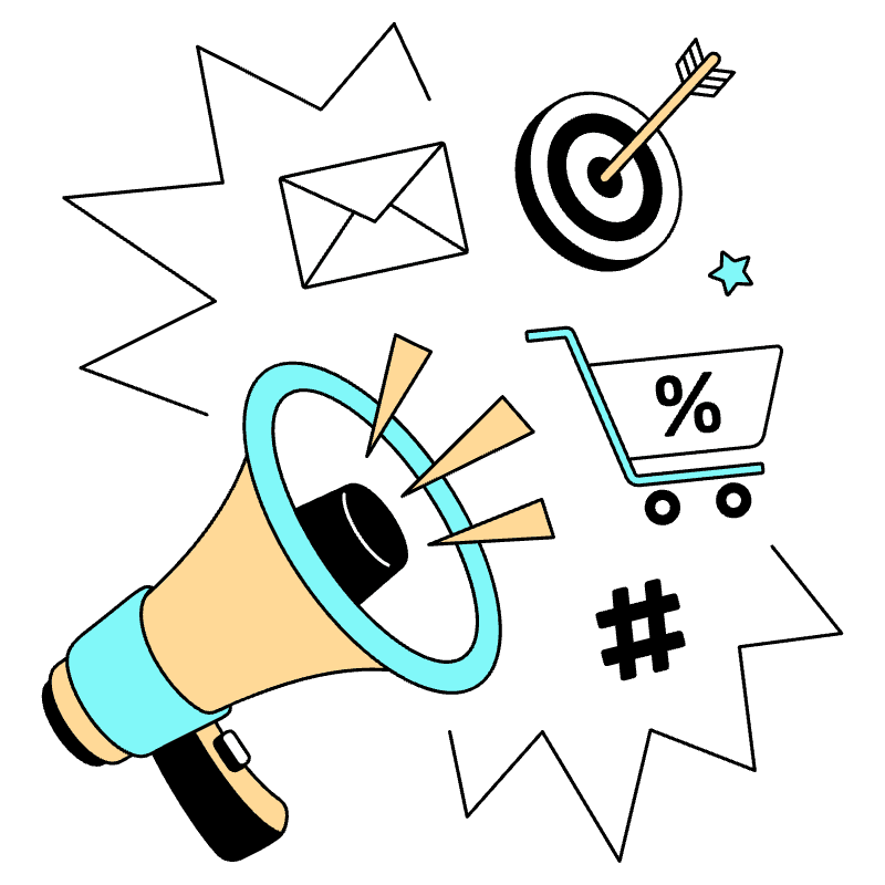 Sales And Marketing Illustration from London Set