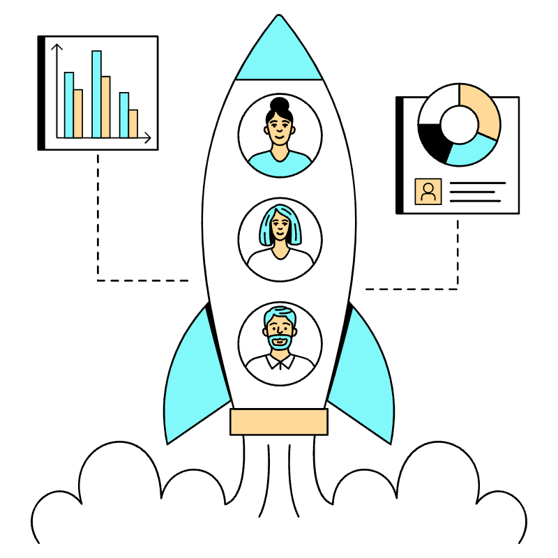 Start Up Team Illustration from London Set