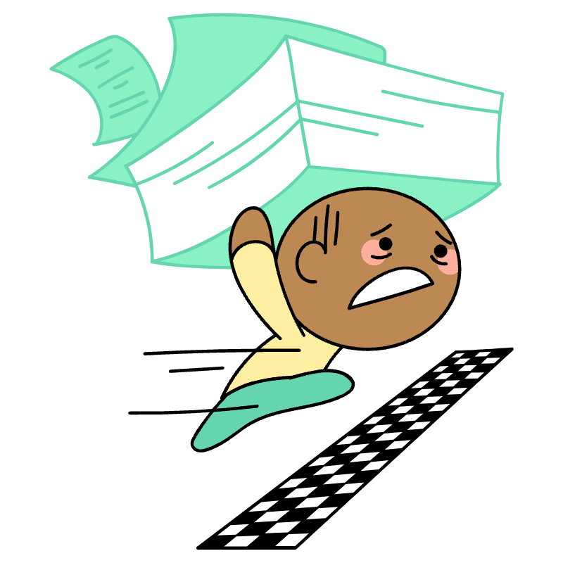 Work Deadline Illustration from Seoul Set