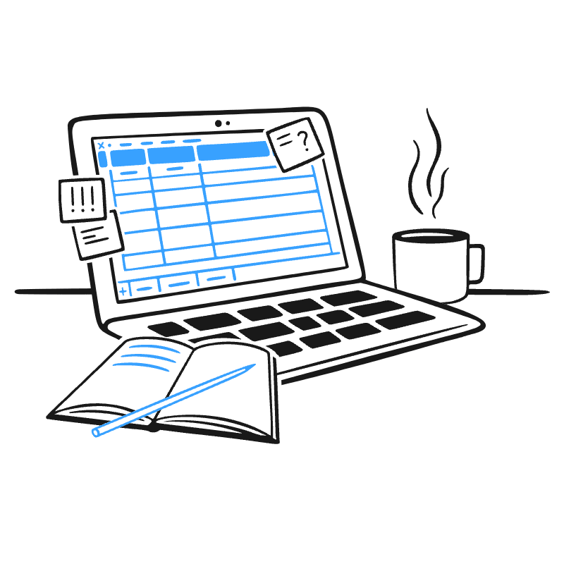 Time In For Work Illustration from Brooklyn Set