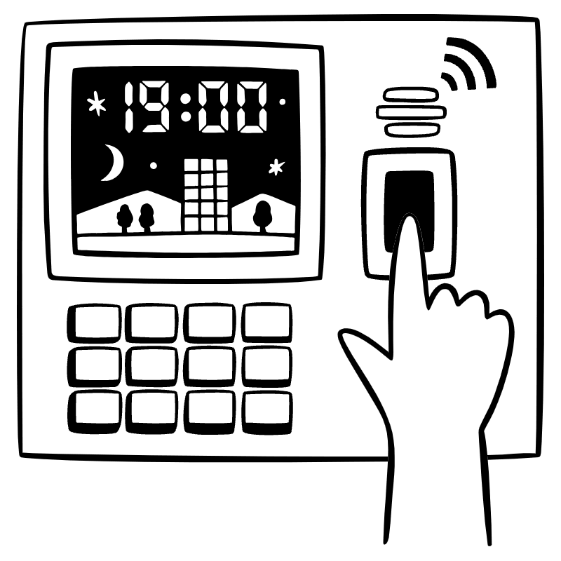 Time Out For Work Illustration from Milano Set