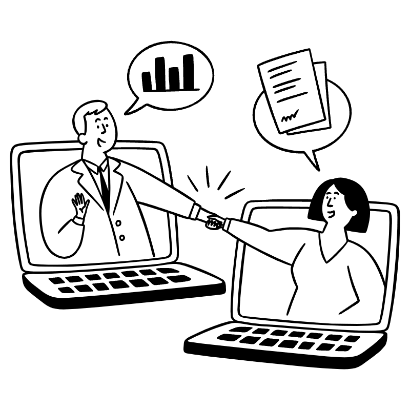 Virtual Meeting 2 Illustration from Milano Set